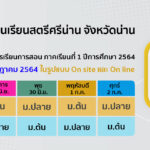 ประกาศการจัดการเรียนการสอนw1