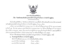 ประกาศ เรื่อง รับสมัครสอบคัดเลือกบุคคลเพื่อจ้างเป็นลูกจ้างชั่วคราว ทำหน้าที่ ครูผู้สอนสาขาวิชาภาษาอังกฤษและสาขาวิชาภาษาเกาหลี