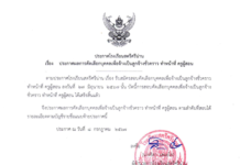 ประกาศ เรื่อง ผลการคัดเลือกบุคคลเพื่อจ้างเป็นลูกจ้างชั่วคราว ทำหน้าที่ ครูผู้สอน