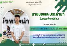 ขอแสดงความยินดีกับนักเรียนที่ได้รับคัดเลือกเป็นเยาวชนดีเด่นประจำจังหวัดน่าน ประจำปี 2569 โดย กรมกิจการเด็กและเยาวชน กระทรวงการพัฒนาสังคมและความมั่นคงของมนุษย์ (พม.)